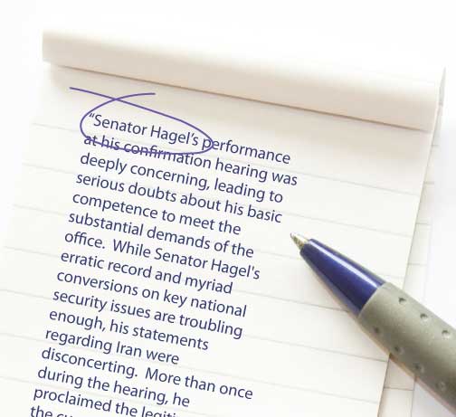 ZOA Applauds & Supports Letter From 15 Senators Urging Pres. Obama To Withdraw Hagel’s Nomination