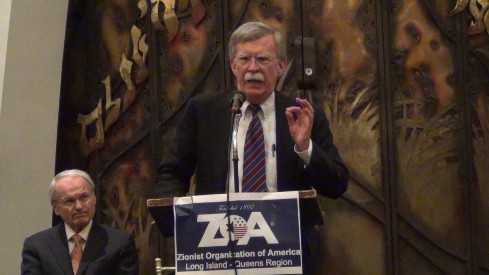 Former U.S. Ambassador John Bolton at ZOA event