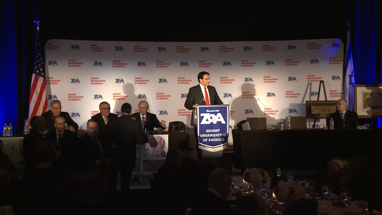 UN Ambassador Danny Danon Speaks at the 2015 ZOA Brandeis Dinner