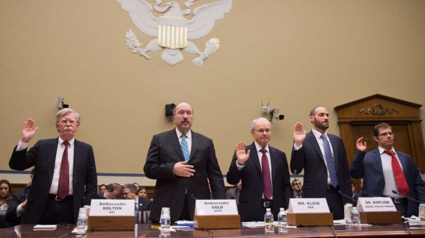 Haaretz: ZOA’s Klein, Dore Gold, Bolton Urge U.S. Move Embassy at Cong. Hearing