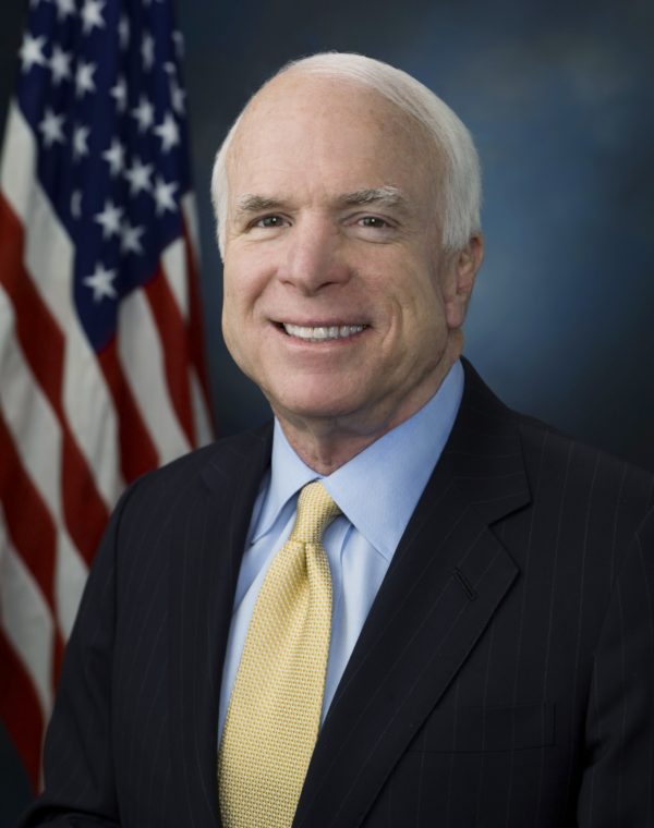 ZOA Mourns Passing of Sen. McCain, Patriot and Great Friend of Israel