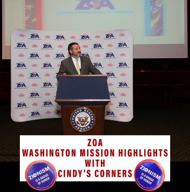 ZOA Washington Mission Once Again A Success – Cindy’s Corners | Cindy Grosz |
