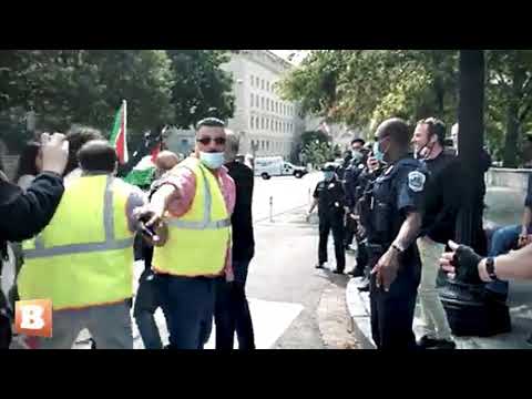 Video – Anti-Israel & Pro-Israel ZOA Groups Clashed Outside of the White House as President Trump and Other Leaders Signed Peace Deal