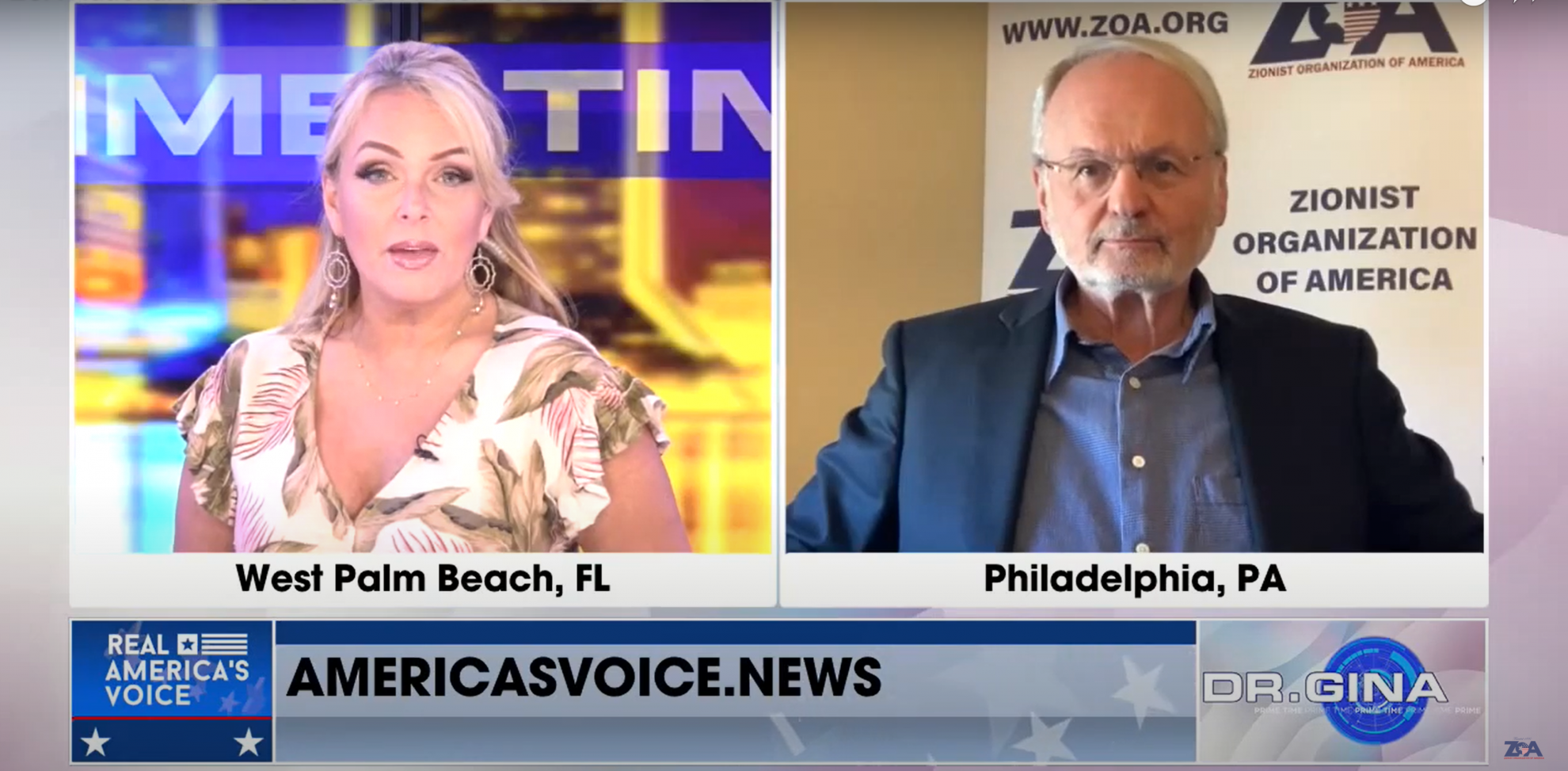 ZOA’s Mort Klein on Dr. Gina Prime Time