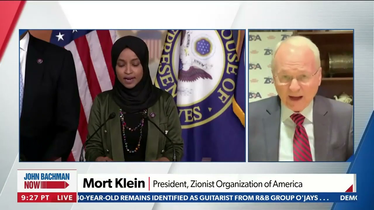 ZOA’s Mort Klein on Newsmax TV Condemning Jew-Hater Rep. Ilhan Omar and Her Dangerous Legislation