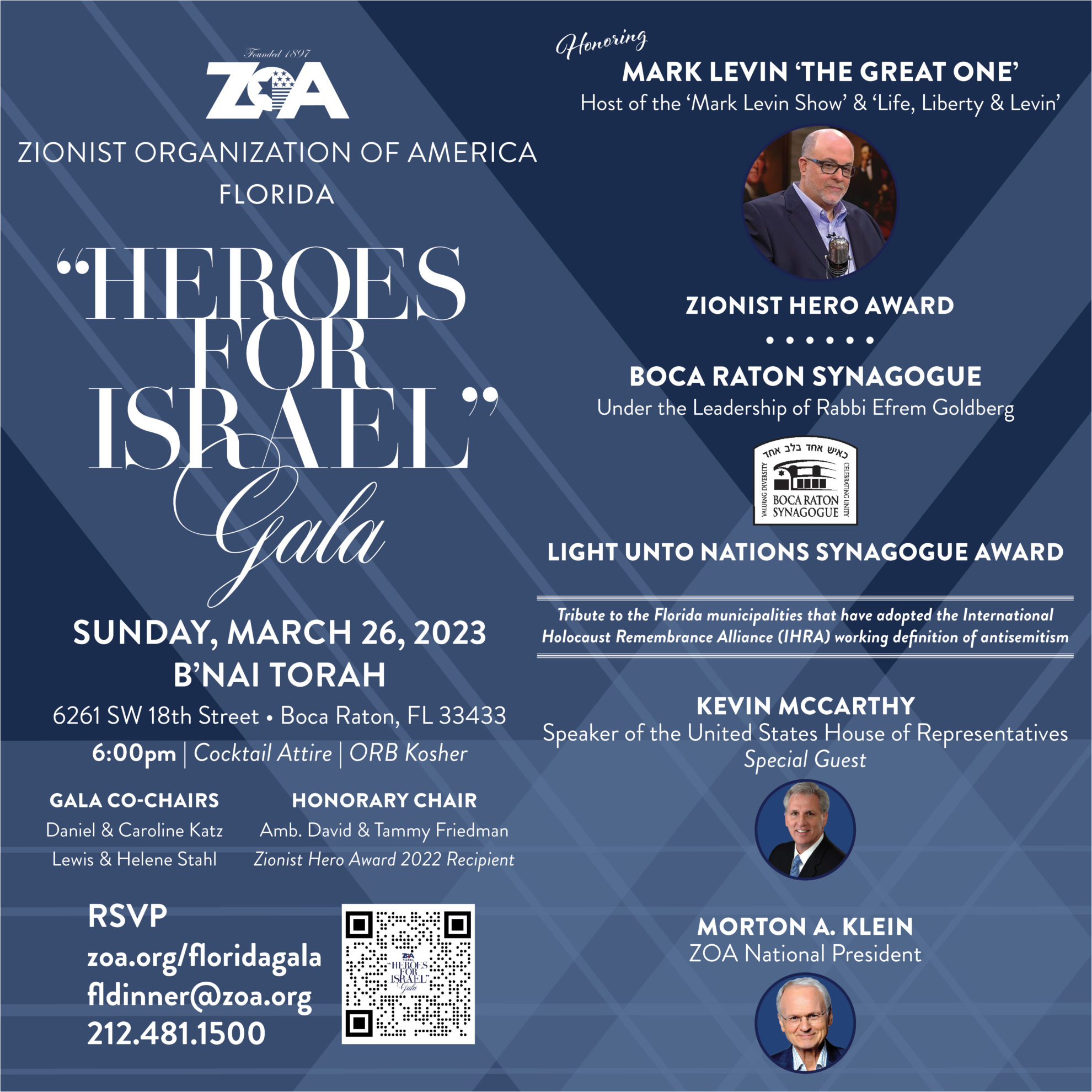 ZOA Florida “Heroes for Israel Gala”