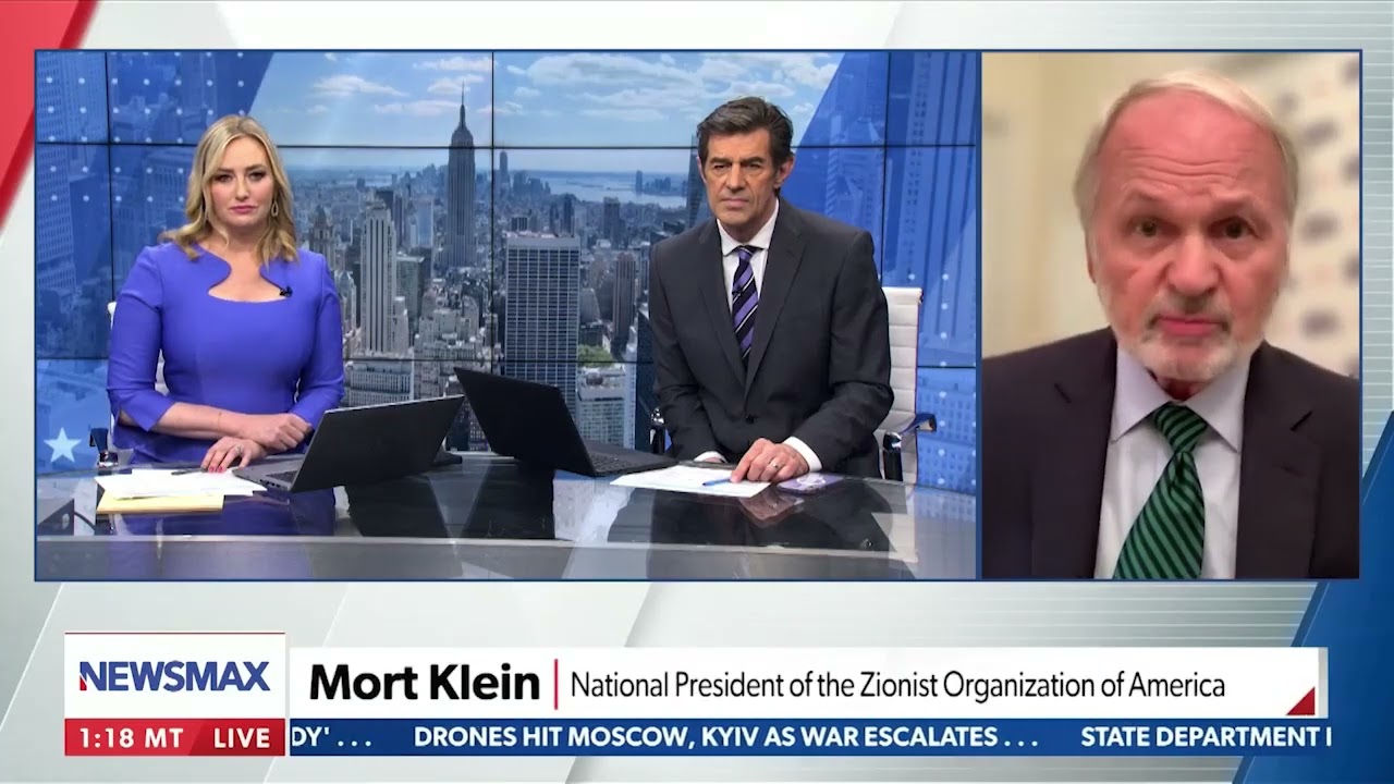 Watch Now: ZOA President Mort Klein on Newsmax TV Discussing Horrific Antisemitic CUNY Commencement Speech