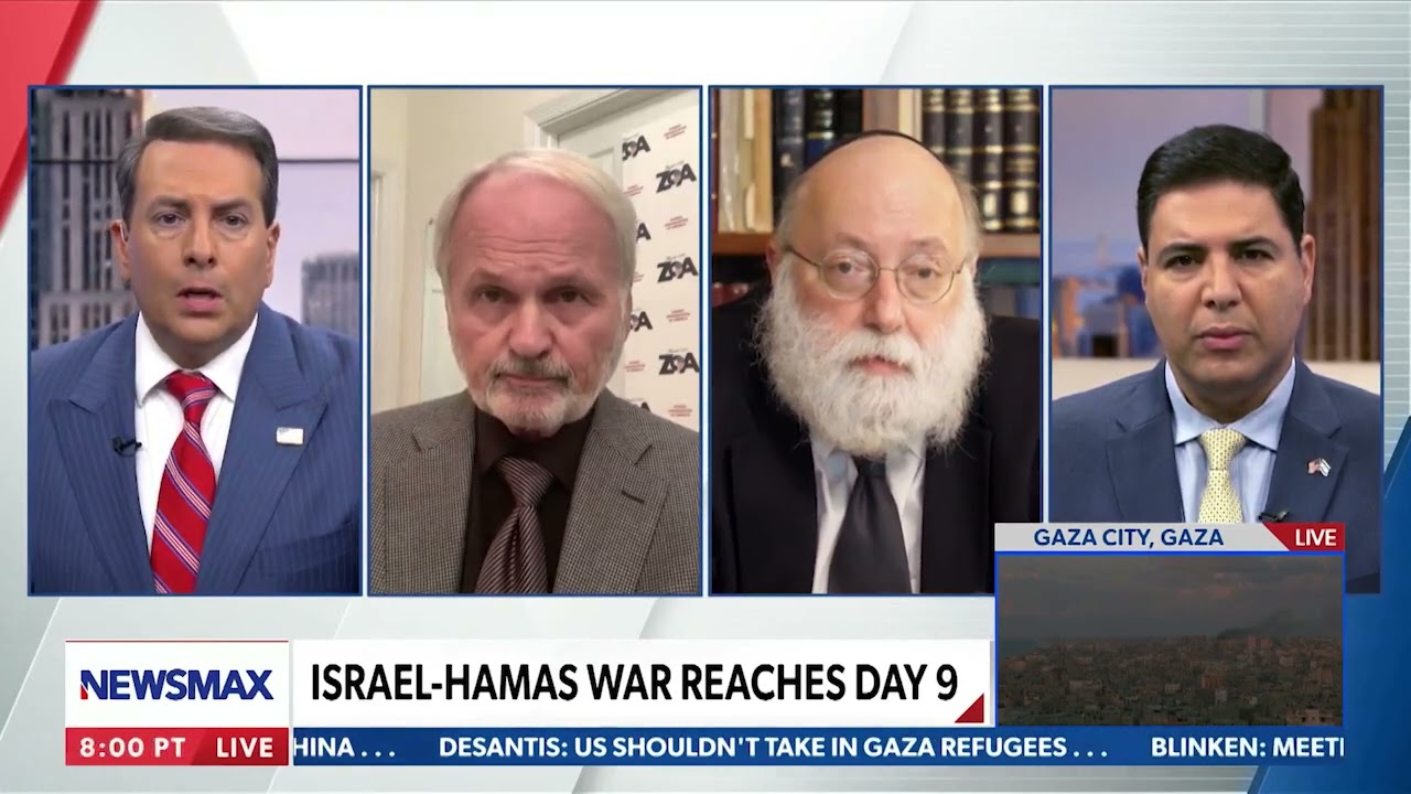 ZOA’s Morton Klein on Newsmax Discusses Muslim Arab Hamas Nazi-Like War Against Jews