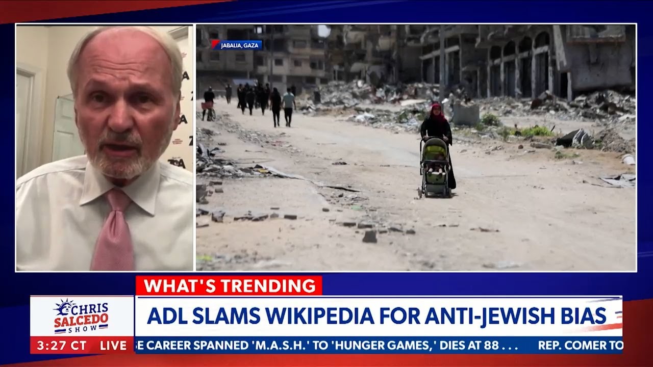 ZOA’s Mort Klein on Newsmax TV Discussing Wikipedia’s Anti-Israel Bigotry