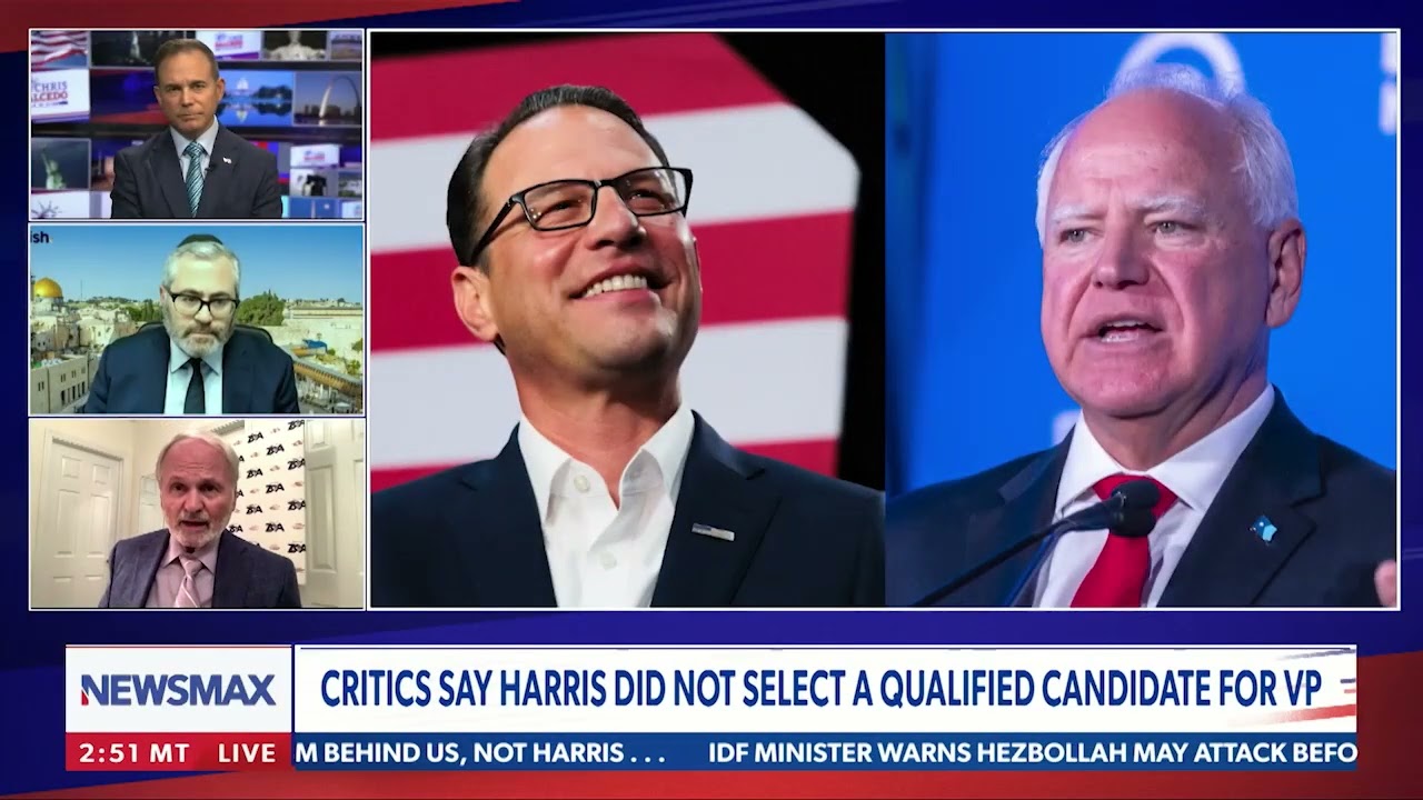 Watch Now: ZOA’s Mort Klein on Newsmax TV Discussing “Was it Antisemitism to Not Choose Gov. Shapiro as VP?”