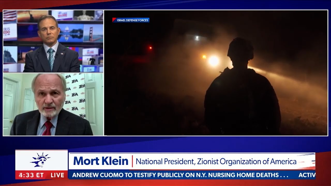 Watch: ZOA’s Mort Klein on Newsmax Discussing Hamas, Iran, the Jewish State and the US