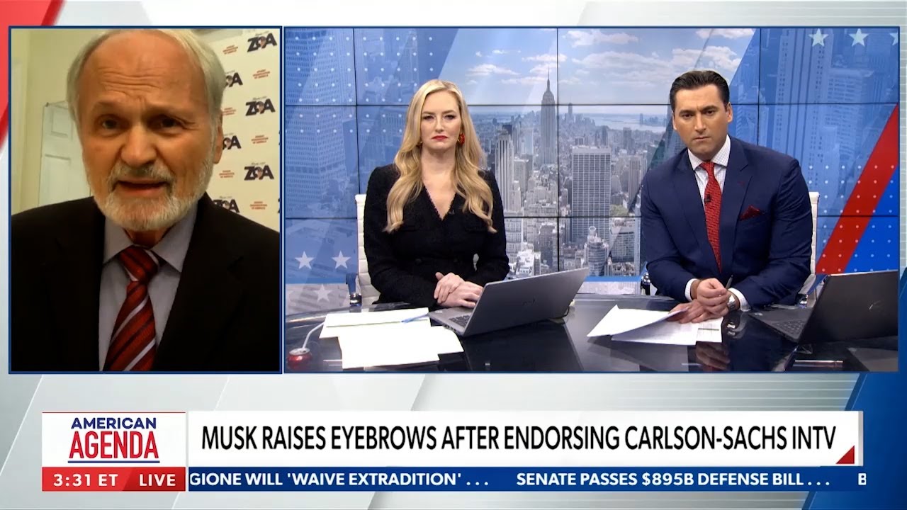 ZOA National President Morton Klein on Newsmax Discussing Tucker Carlson’s Talk with Israel-Bashing Columbia Professor Jeffrey Sachs