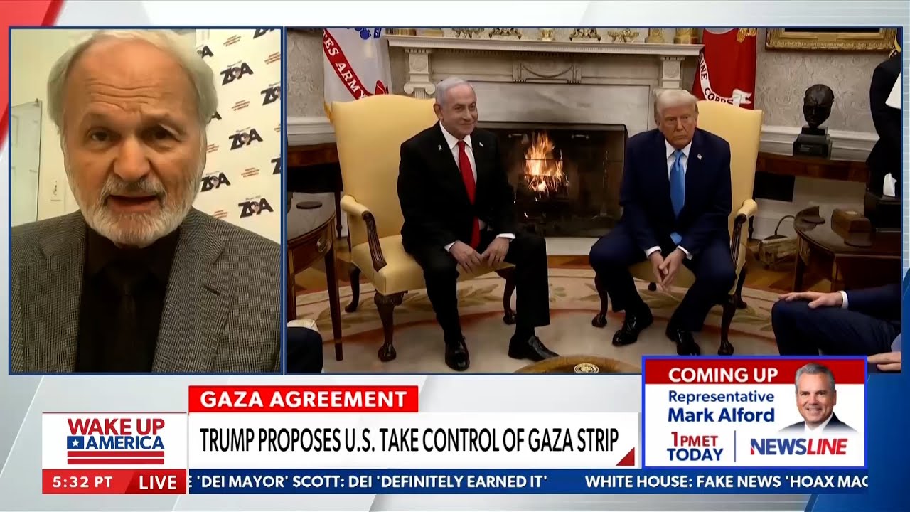 Newsmax TV Interviews ZOA’s Mort Klein’s Supporting Trump’s Gaza Plan