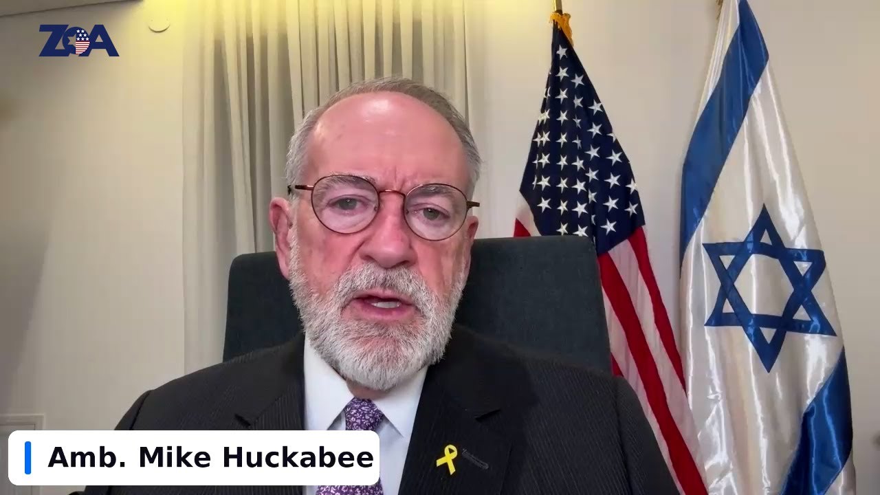 Watch Now: U.S. Ambassador to Israel Mike Huckabee Addresses ZOA Leaders ─ Strongly Praises ZOA & Morton Klein’s Work