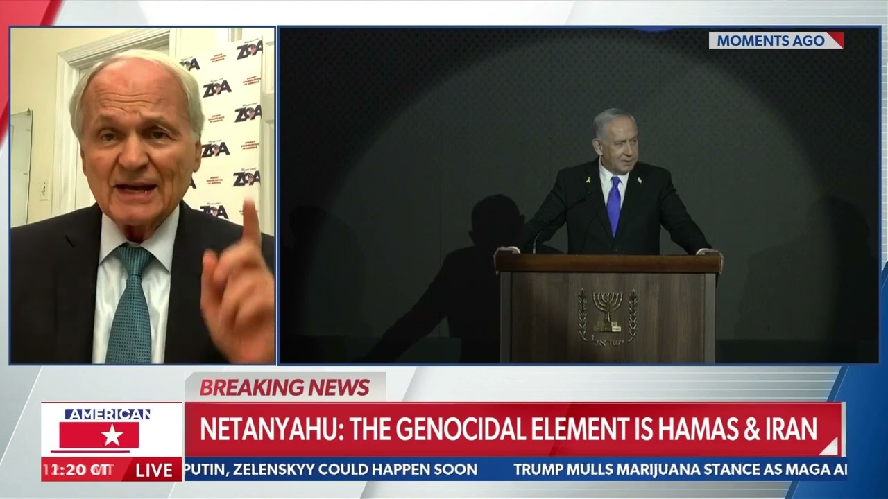 ZOA’s Morton Klein on Newsmax TV Discussing Netanyahu’s Recent Newsmax Speech in Israel