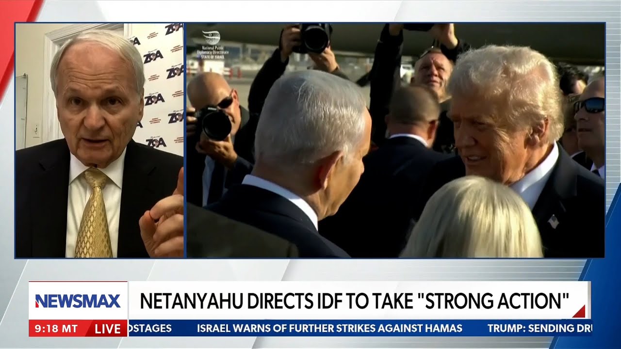 Newsmax TV Discussing the Latest Since the Gaza/Arab Deal with ZOA’s Morton Klein